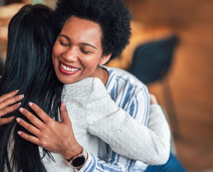 Support,Group,Patients,Hug,Each,Other,During,The,Therapy,Session.